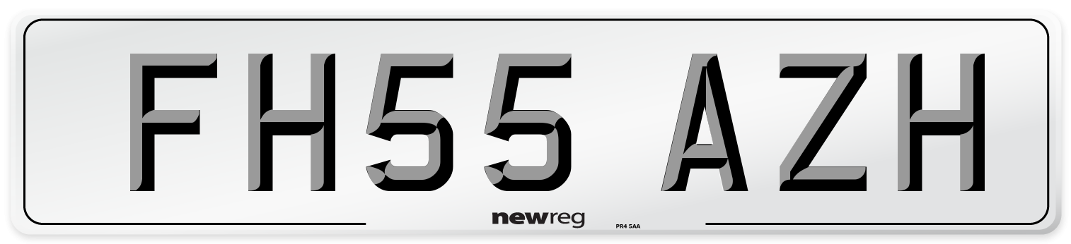 FH55 AZH Number Plate from New Reg